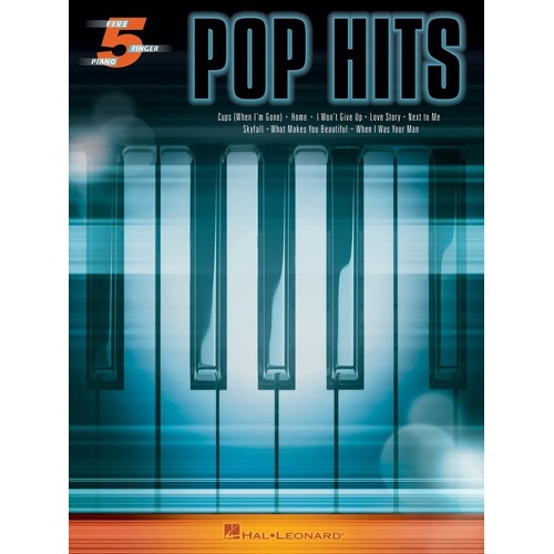 Pop Hits for Five-Finger Piano Songbook by Hal Leonard - 8 Beginner Songs with Lyrics, 40 Pages, Optional Duet Parts