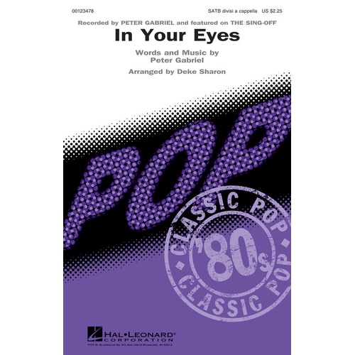 In Your Eyes (From The Sing-Off) SATB Div A Capp (Octavo)