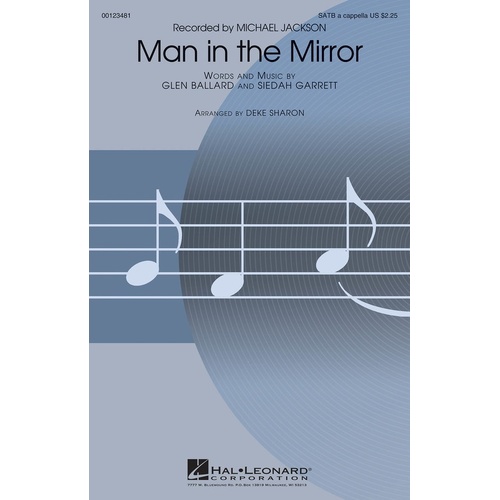 Man In The Mirror SATB Divisi A Cappella (Octavo)