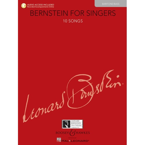 Bernstein For Singers Bar/Bass Book/Online Audio (Softcover Book/Online Audio)
