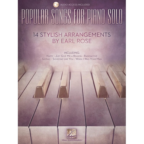 Popular Songs For Piano Solo Book/Online Audio (Softcover Book/Online Audio)