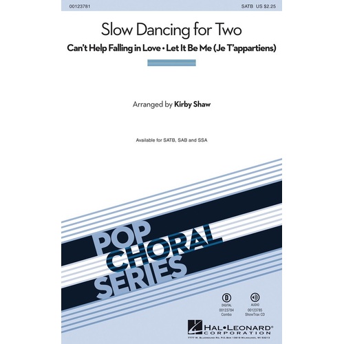 Slow Dancing For Two SATB (Octavo)
