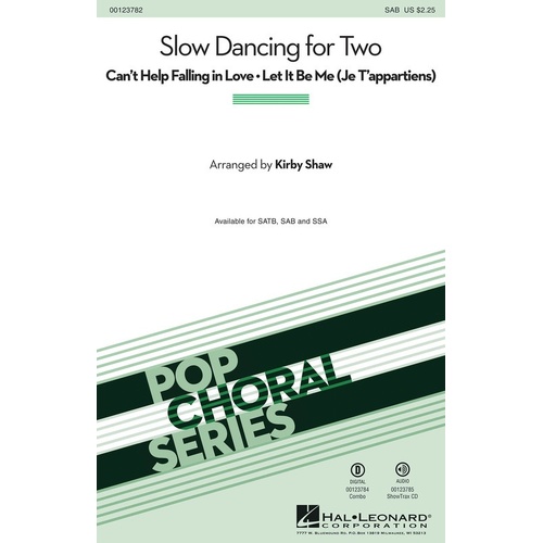 Slow Dancing For Two SAB (Octavo)