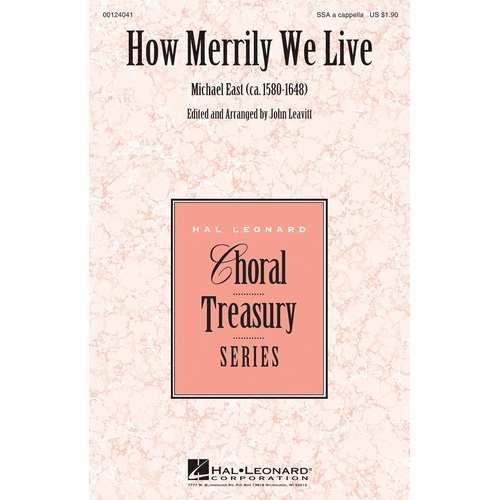 How Merrily We Live SSA A Cappella (Octavo)
