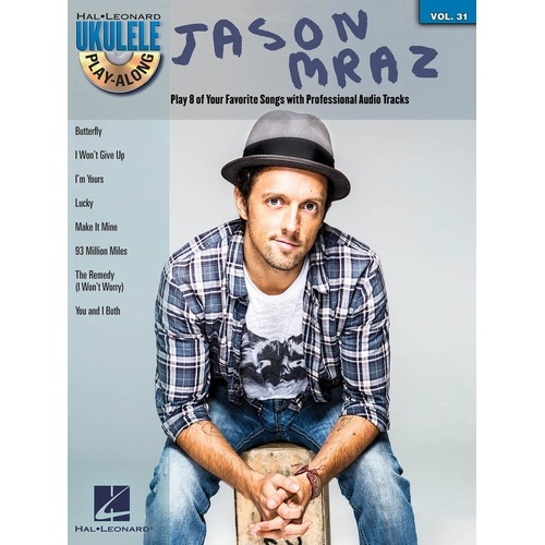 Jason Mraz Ukulele Play-Along V31 BK/CD with 8 Songs, Hal Leonard, 64 Pages
