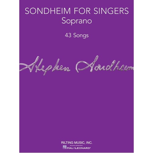 Sondheim For Singers Soprano (Softcover Book)