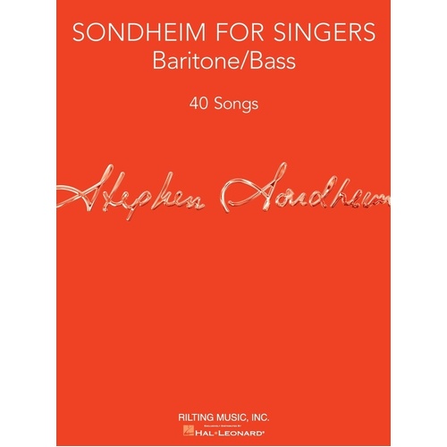 Sondheim For Singers Baritone Bass (Softcover Book)