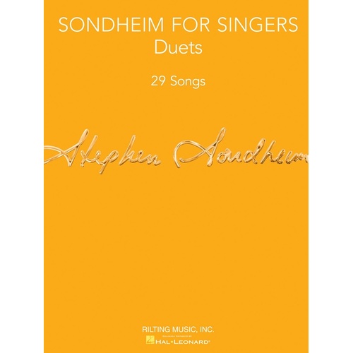 Sondheim For Singers Duets (Softcover Book)