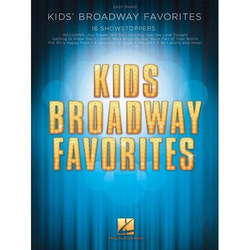 Kids Broadway Favorites Easy Piano (Softcover Book)