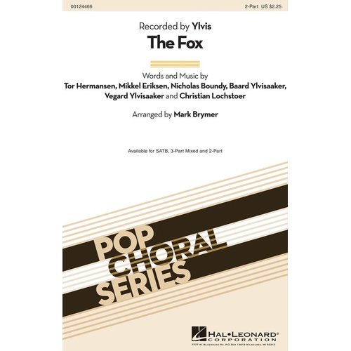 Fox (What Does The Fox Say) 2Pt (Octavo)