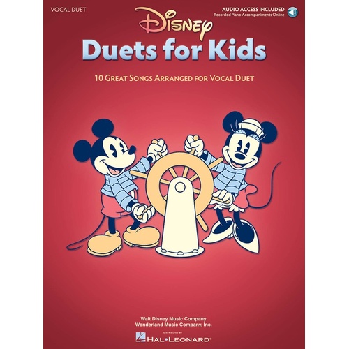 Disney Duets For Kids Vocal Duet Online Audio (Softcover Book/Online Audio)