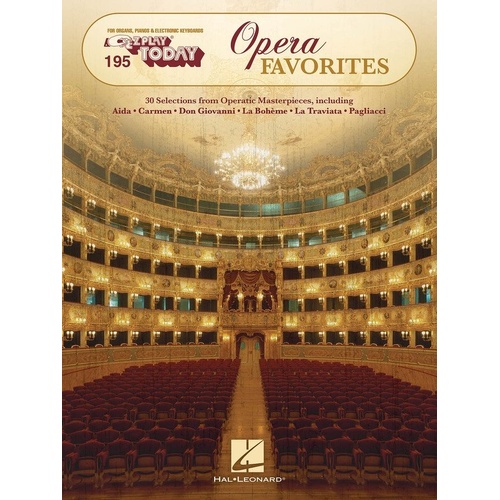 EZ Play 195 Opera Favorites for Keyboard by Hal Leonard, 80 Pages