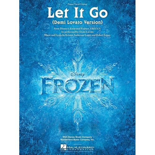 Let It Go from Frozen Piano & Vocal Songbook