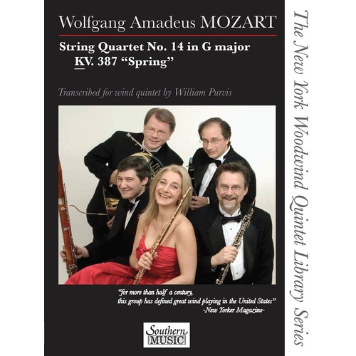 String Quartet Trans Winds No 14 K 387 Scpts (Music Score/Parts)