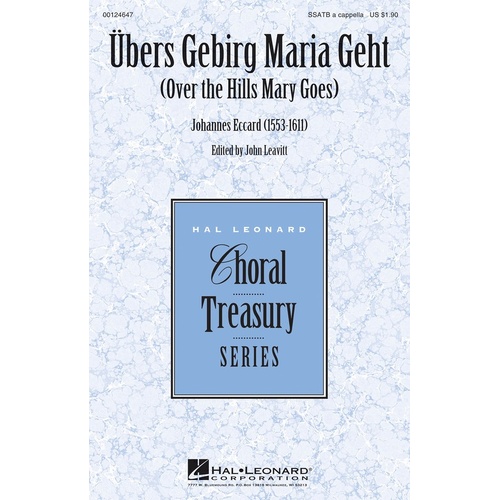 Ubers Gebirg Maria Geht SSATB A Cappella (Octavo)