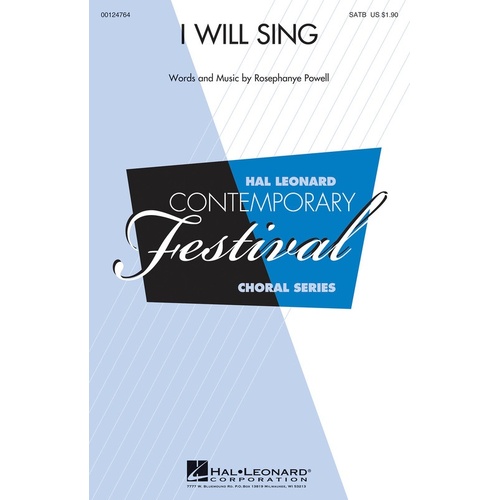 I Will Sing SATB (Octavo)
