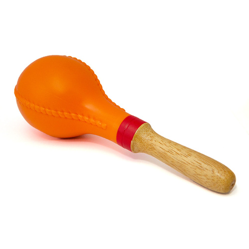 Orange Moulded Plastic Maracas Set