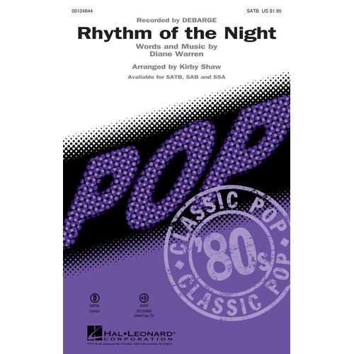 Rhythm Of The Night SATB (Octavo)