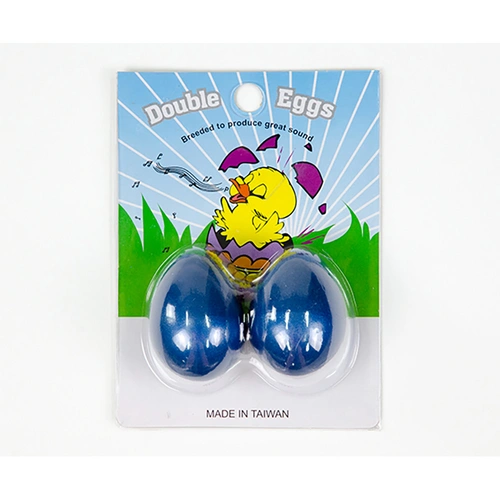 Dark Blue Egg Shakers Pair on Card