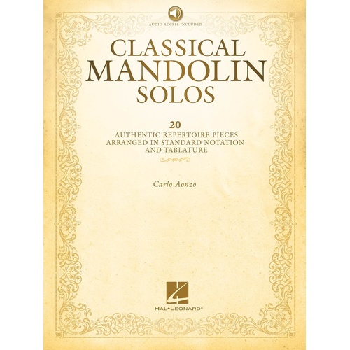 Classical Mandolin Solos Book/Online Audio (Softcover Book/Online Audio)