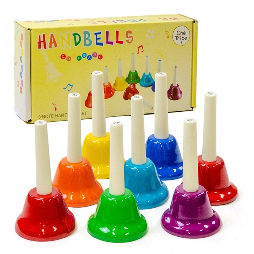 8 Note Diatonic C-C Coloured Handbell Set