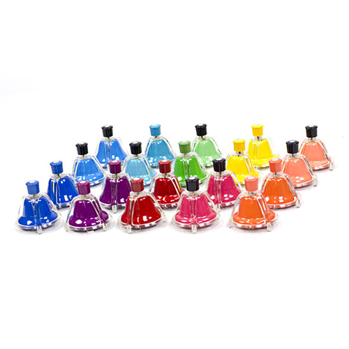 Desk Top Touch-button Handbells Set - 20 Colour Coded Notes A3-E6