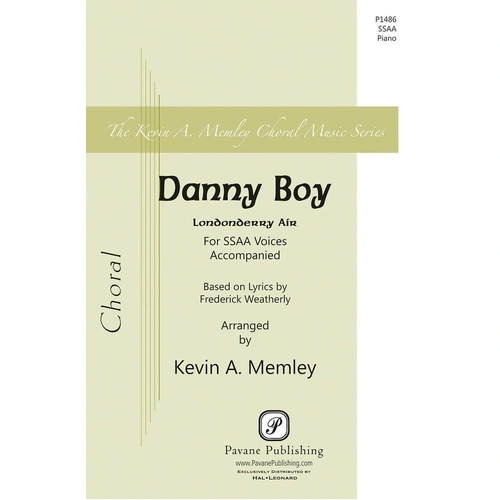 Danny Boy SSAA Arrangement by Kevin Memley for Choral Voices