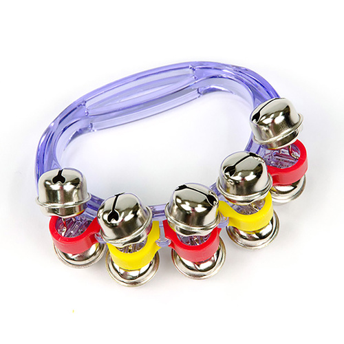Sleigh Bells - 10 Quality Plated Jingles on Colorful Hard Plastic Frame