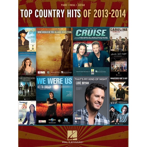 Top Country Hits Of 2013 - 2014 PVG (Softcover Book)