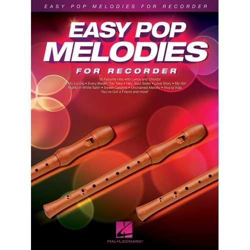 Easy Pop Melodies For Recorder (Softcover Book)