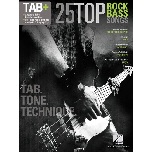 25 Top Rock Bass Songs TAB Tone Tech