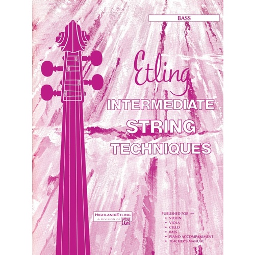 Etling String Class Method Interm Str Tech Double Bass