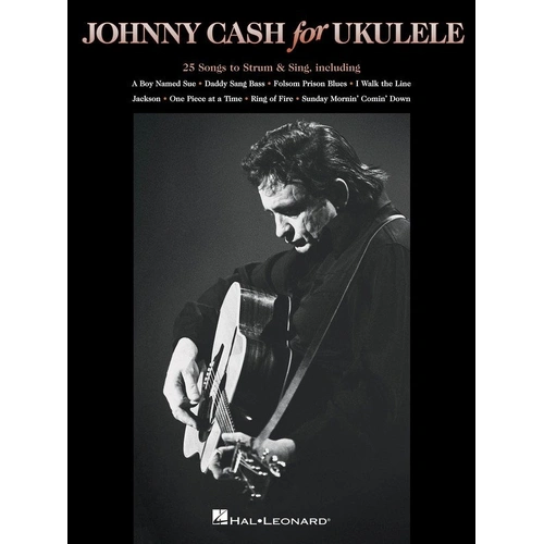 Johnny Cash Songbook for Ukulele - 25 Songs, 72 Pages, Hal Leonard
