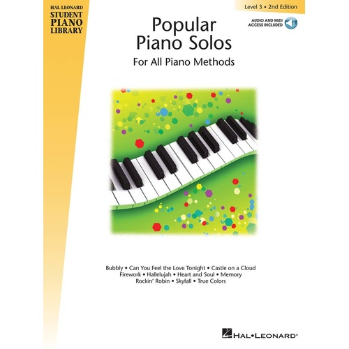 HLSPL Popular Piano Solos Lev 3 2nd Edition Book/Online Audio (Softcover Book/On
