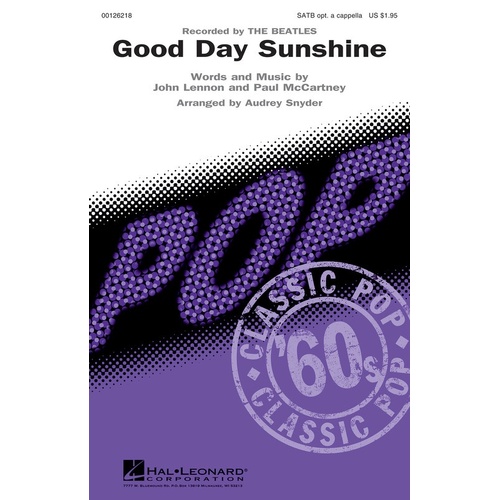 Good Day Sunshine SATB A Cappella (Opt Piano) (Octavo)