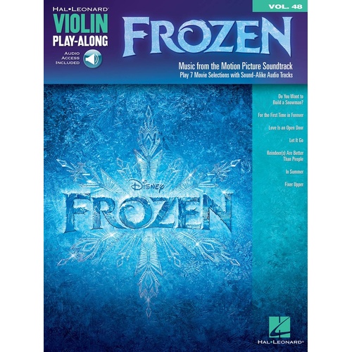 Frozen Violin Playalong V48 Book/Online Audio (Softcover Book/Online Audio)