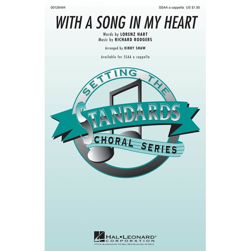With A Song In My Heart SSAA A Cappella (Octavo)