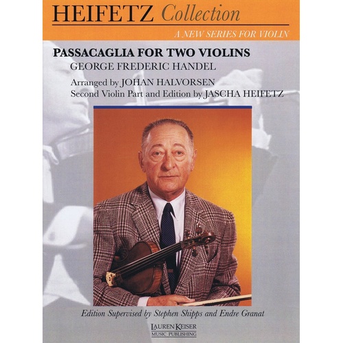 Handel - Passacaglia For Two Violins (Softcover Book)