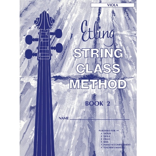 Etling String Class Method Book 2 Viola