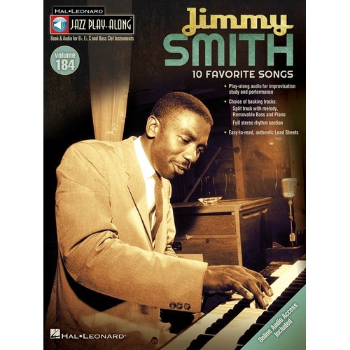 Jimmy Smith Jazz Play-Along V184 BK/OLA for All Instruments