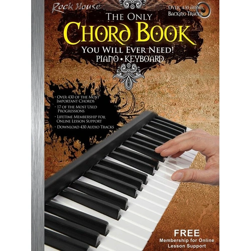 Chord Book for Keyboard by John McCarthy - 500 Essential Chords, Audio Demos, Backing Tracks & Online Support