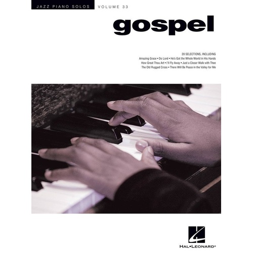 Gospel Jazz Piano Solos V33 JPS by Hal Leonard - 20 Arrangements for Piano Solo