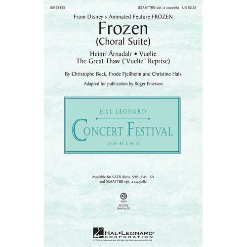 Frozen Choral Suite SSAATTBB Authentic 