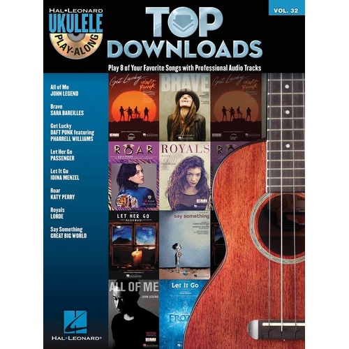 Top Downloads Ukulele Play-Along V32 Book with CD
