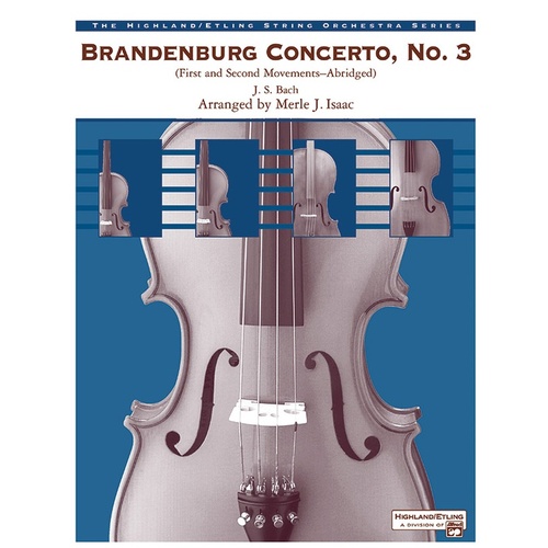 Brandenburg Concerto No 3 String Orchestra Grade 3 Conductor Score
