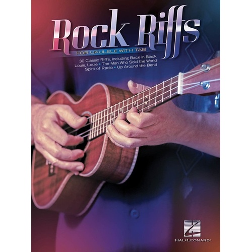 Rock Riffs for Ukulele with TAB - 30 Classic Rock Songs