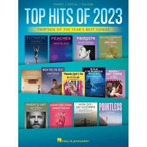Top Hits of 2023 Piano, Vocal & Guitar Songbook by Hal Leonard