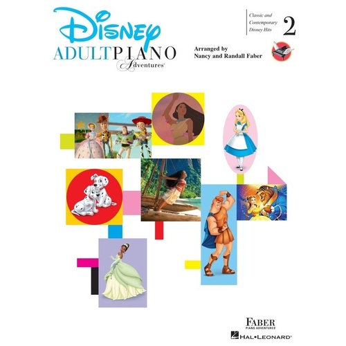 Adult Piano Adventures Disney Book 2 - 24 Arrangements for Intermediate Piano Players