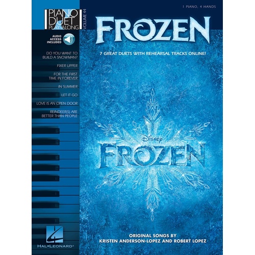 Frozen Piano Duet Play Along V44 Book/Online Audio (Softcover Book/Online Audio)