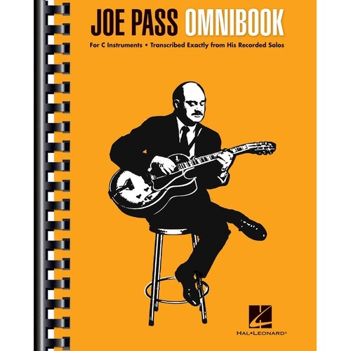 Joe Pass Omnibook for C Instruments - 33 Transcribed Solos with Standard Notation and Guitar TAB, 296 Pages, Hal Leonard
